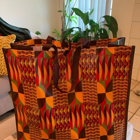 Michael's African Print Tote Bag - Picture 4 of 10